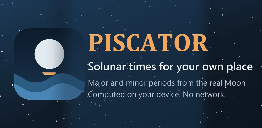 Piscator: Solunar times for fishing and hunting