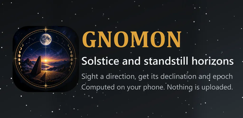 Gnomon: Solstice and standstill horizons