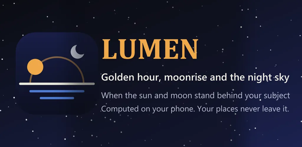 Lumen: Golden hour, moonrise and the night sky